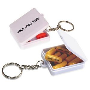 Square Pill Holder Keychain