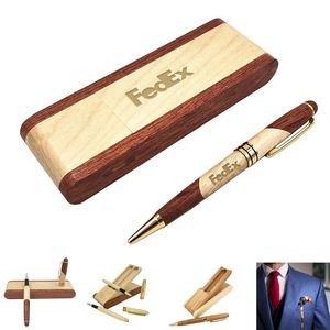 Woodland Elite Pen Collection - Woodland Elite Dual Pen & Case Gift Set
