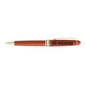 Rosewood Ballpoint Pen w/Gold Duotone