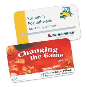Permanent Event Name Badges with Slot, 2.95" x 2.17"