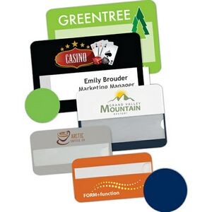 Selfit Multiline Reusable Name Badges, magnetic fastener, 3