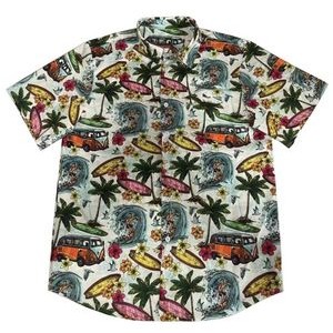 Customized Men's Hawaiian Short Sleeves/Beach Shirt(4 Way Stretch)