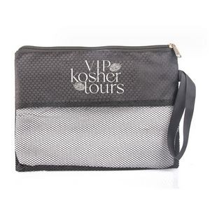 Mesh Cosmetic Bag/Zipper Pouch with Handle