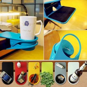 Desk Side Bottle Cup Stand/Mug Holder Clip