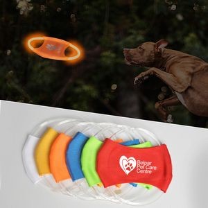 Glowing Dog Flying Disc