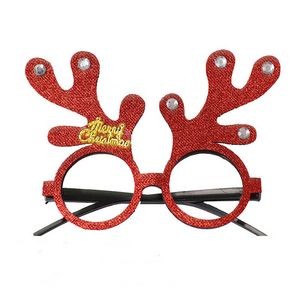 Christmas Plastic Holiday Glitter Party Glasses