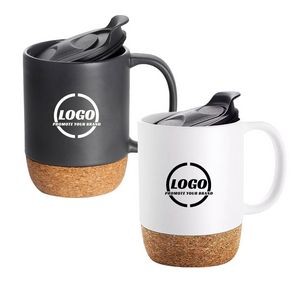12 oz. Cork Base Ceramic Coffee Mug