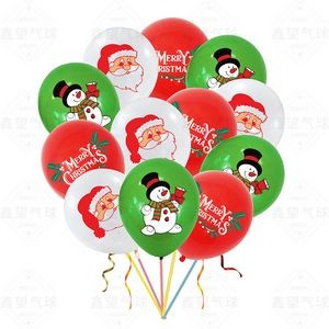 Custom 22" Biodegradable Christmas Latex Balloons