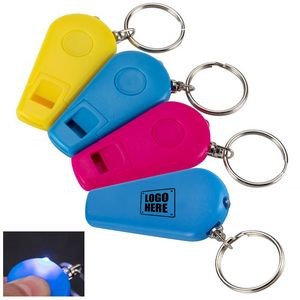 Safety Whistle W/ Flashlight Key Chain