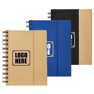 Spiral Folding Sticky Notes & Notebook W/ Pen