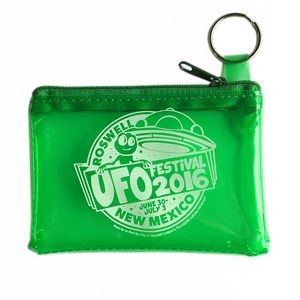 Key Ring Zippered Coin Pouch