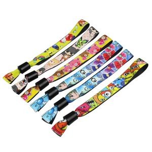 One Time Lock Fabric Wristbands