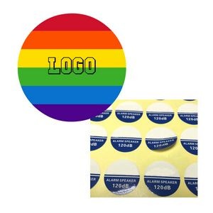 Round Gay Pride Sticker