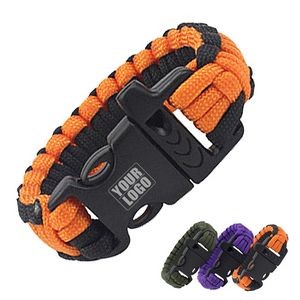 Paracord Survival Bracelets W/ Whistle