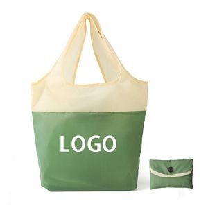 Eco-Recycled Foldable Shopping Tote Bag