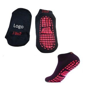 Women Trampoline/Jumping Polyester Socks W/ Dot Grip