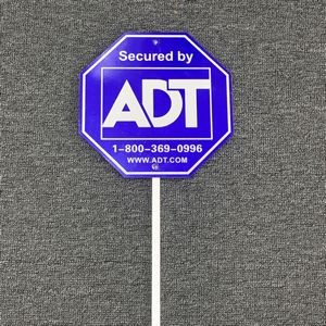 Aluminum Security Sign w/Stake