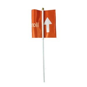 Mini Double Sided Handle Signal Flag