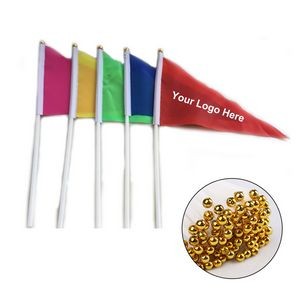 Small Polyester Hand Flags On Plastic Stick