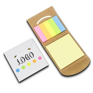 Compact Sticky Notes & Flags W/ Pocket Case
