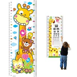 Cartoon Children Growth Measure Chart Stickers