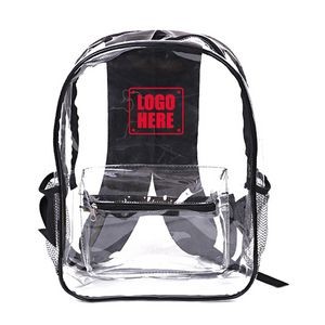 Basic Clear Vinyl Security Backpack