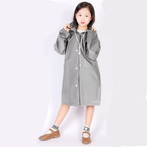 Children PEVA Reusable Rain Poncho Raincoat