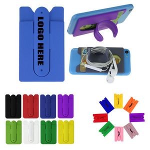 Silicone Phone Wallet W/ Stand