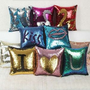 Square Sequins Pillow Cover