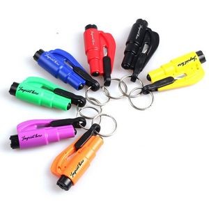 Compact Emergency Auto Tool Safety Hammer Key Chain