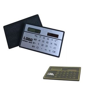 Card Shaped Solar Powered Calculator