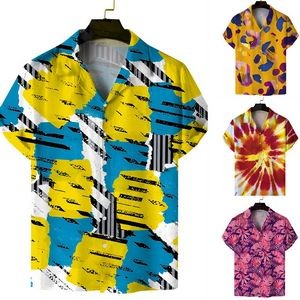 Unisex Custom Dye Sublimation Hawaiian Shirt-Stretch Poly