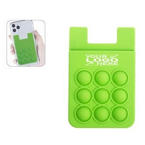 Push Pop Bubble Silicone Cell Phone Wallet