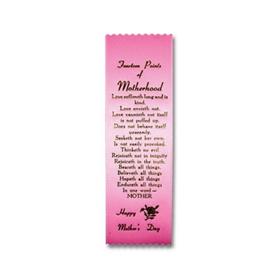 2½" x 8" Stock Ribbon "Mother's Day" Bookmark