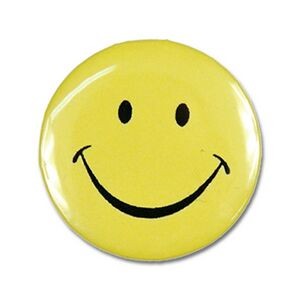 2¼" Stock Celluloid "Smiley Face" Button