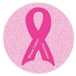 2¼" Stock Celluloid "Breast Cancer Awareness" Button
