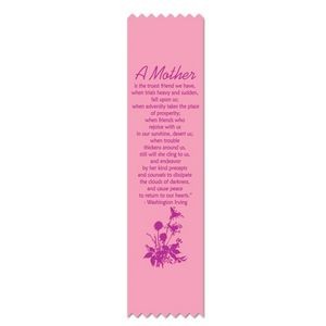2"x8" Stock Prayer Ribbon "A Mother" Bookmark