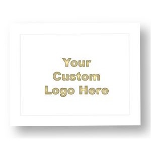 White Certificate Folder - Custom Logo Imprinted