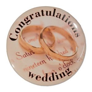 1½" Stock Celluloid "Congratulations Wedding" Button