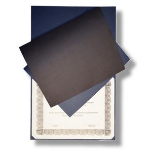 Linen Texture Certificate Folder - Custom logo Imprinted