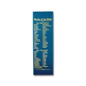 2½" x 8" Stock Ribbon "Books of the Bible" Bookmark