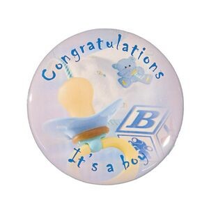 2¼" Stock Celluloid "Congratulations It's A Boy" Button