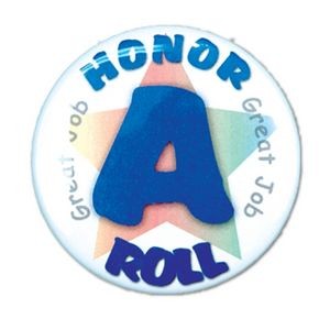 1½" Stock Celluloid "A Honor Roll" Button