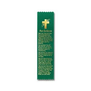 2"x8" Stock Prayer Ribbon "For Guidance" Bookmark