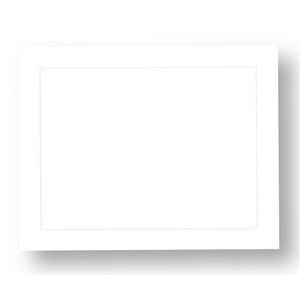Stock White Certificate Folder - Blank