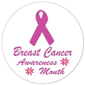 1½" Stock Celluloid "Breast Cancer Awareness Month" Button