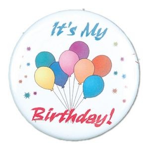 1½" Stock Celluloid "It's My Birthday!" Button