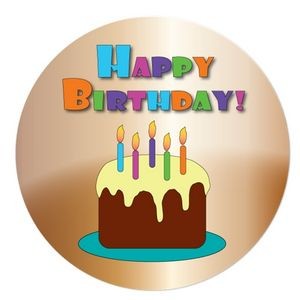 1½" Stock Celluloid "Happy Birthday!" Button