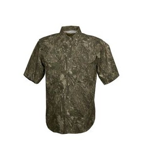 Camouflage Fishing Short Sleeve Shirt - Tall
