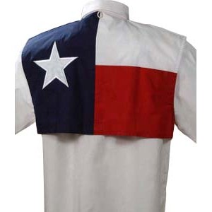 Men's Texas Flag Short Sleeve Fishing Shirt - Tall
